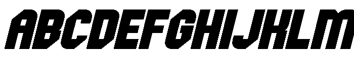 Gagon Slant Font UPPERCASE