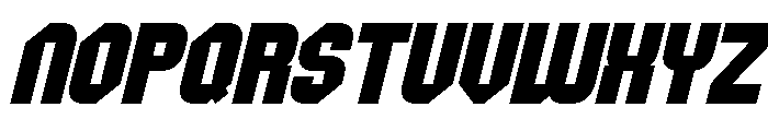 Gagon Slant Font UPPERCASE