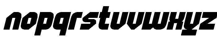 Gagon Slant Font LOWERCASE