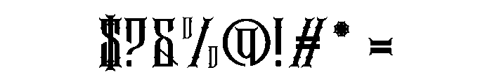 Gahonre Font OTHER CHARS