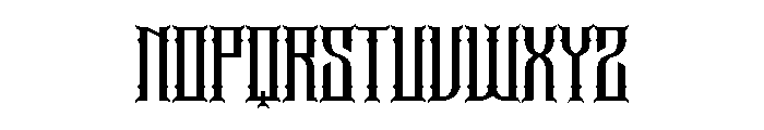 Gahonre Font LOWERCASE