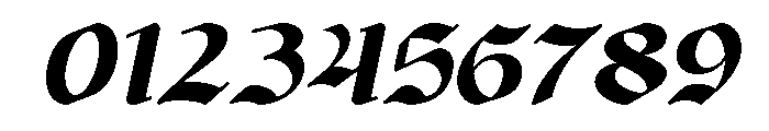 Gaiden Italic Font OTHER CHARS