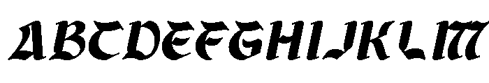 Gaiden Italic Font UPPERCASE