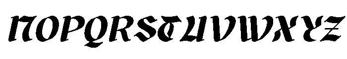 Gaiden Italic Font UPPERCASE