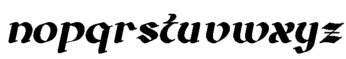Gaiden Italic Font LOWERCASE