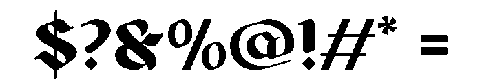 Gaiden Regular Font OTHER CHARS