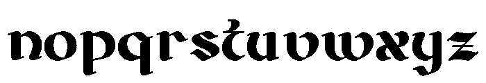 Gaiden Regular Font LOWERCASE