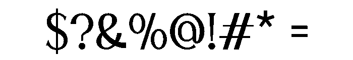 Gaisan Regular Font OTHER CHARS