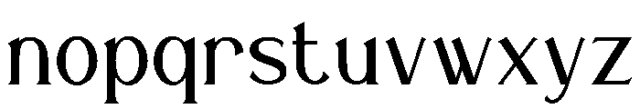 Gaisan Regular Font LOWERCASE
