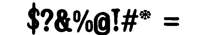 Galactic_Trek Font OTHER CHARS