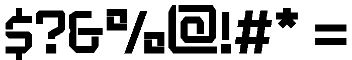Galaxor Regular Font OTHER CHARS