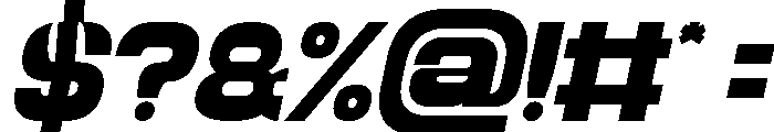 Galaxy Theater Bold Italic Font OTHER CHARS