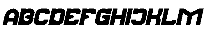 Galaxy Theater Bold Italic Font UPPERCASE