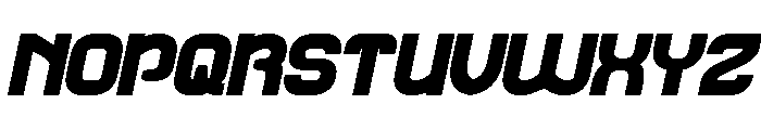 Galaxy Theater Bold Italic Font UPPERCASE