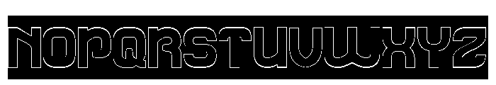 Galaxy Theater-Hollow-Inverse Font UPPERCASE