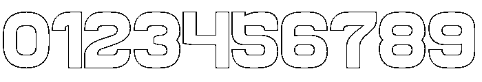 Galaxy Theater-Hollow Font OTHER CHARS