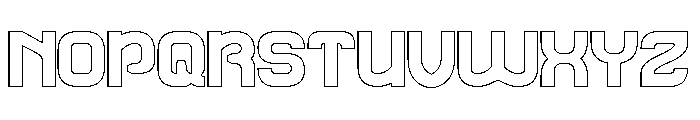 Galaxy Theater-Hollow Font UPPERCASE