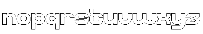 Galaxy Theater-Hollow Font LOWERCASE