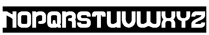 Galaxy Theater-Inverse Font UPPERCASE