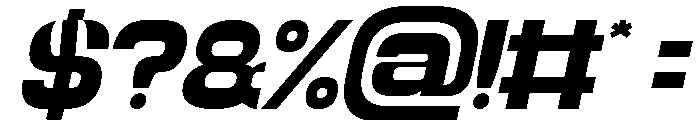Galaxy Theater Italic Font OTHER CHARS