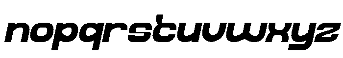 Galaxy Theater Italic Font LOWERCASE
