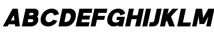 Galcio Italic Font UPPERCASE