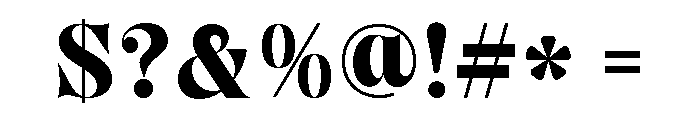 Galdin Font OTHER CHARS