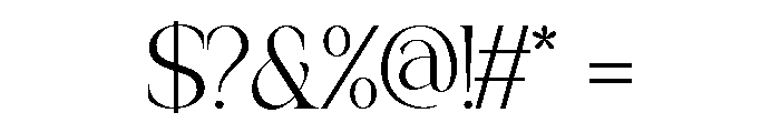 Galem-Regular Font OTHER CHARS
