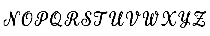 Galen Regular Font LOWERCASE