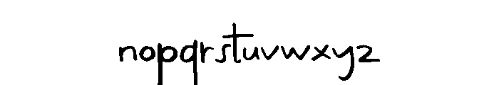 Galgona Font LOWERCASE