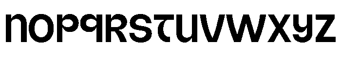Galques Regular Font LOWERCASE