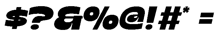 Galric Italic Font OTHER CHARS