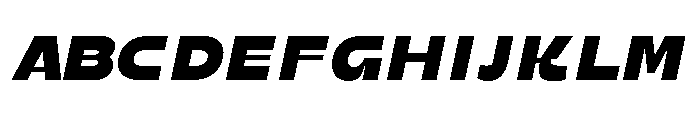 Galric Italic Font UPPERCASE
