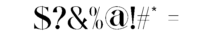 Galste Font OTHER CHARS