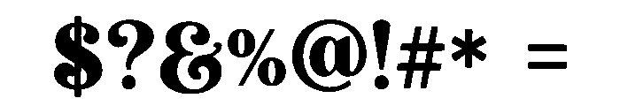 Galvero Font OTHER CHARS