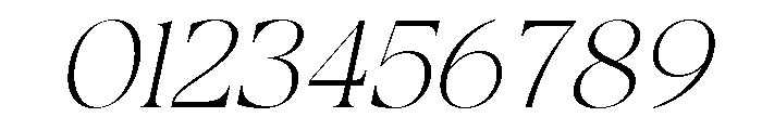 Galvore Italic Font OTHER CHARS