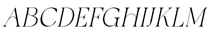Galvore Italic Font UPPERCASE