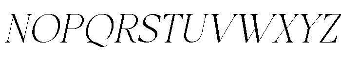 Galvore Italic Font UPPERCASE