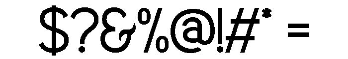Gamaline Regular Font OTHER CHARS