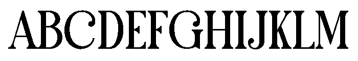 Gambir Font UPPERCASE