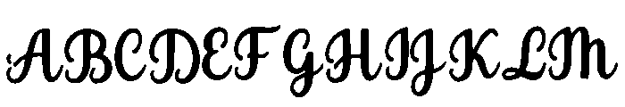 Gamboge Font UPPERCASE