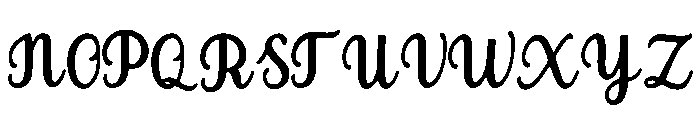 Gamboge Font UPPERCASE