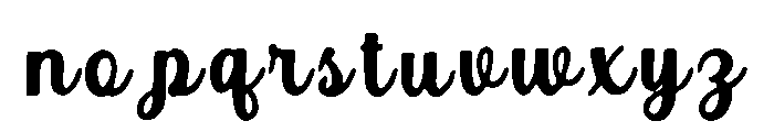 Gamboge Font LOWERCASE