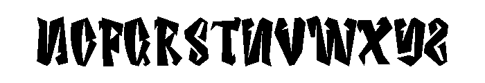 Game Blank Font UPPERCASE