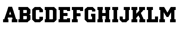 Game Day Solid Font UPPERCASE