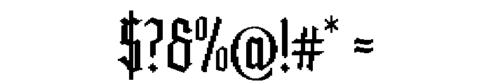 Gameback Regular Font OTHER CHARS