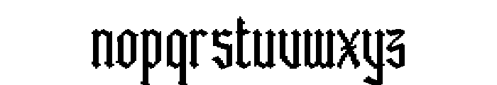 Gameback Regular Font LOWERCASE