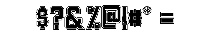Gameday Varsity Regular Font OTHER CHARS