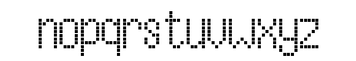 Gaming Square Font LOWERCASE