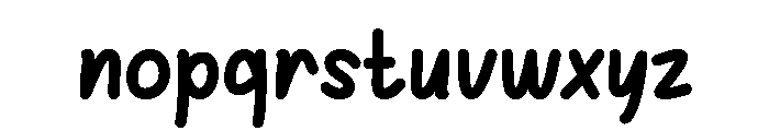 Gandeng Tresno Font LOWERCASE